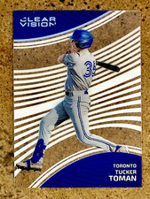 2023 Panini Chronicles Clear Vision Baseball Tucker Toman #1 Toronto Blue Jays