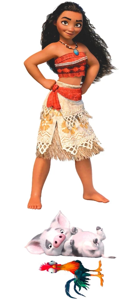 Moana Disney Niños Calcomanía de Pared Mural Princesa Disney Pared Vinilo Arte Animado, s97 Foto 3 de 4