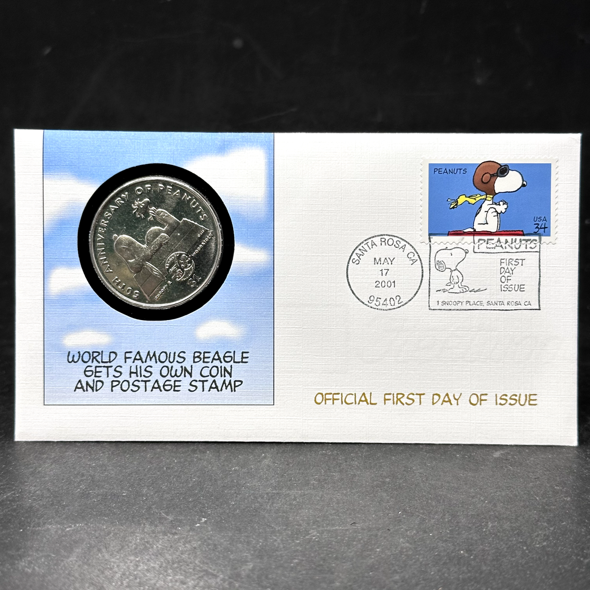 スヌーピー   記念メダル　2000 Niue Snoopy and Woodstock 50th Anniversary of Peanuts 2000 1
