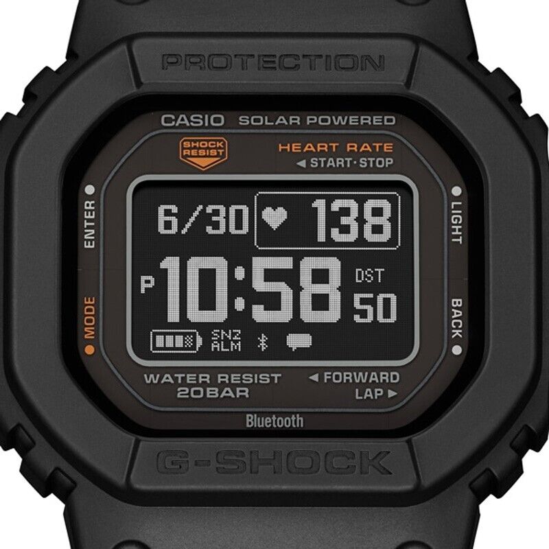 Casio G-SHOCK DW-H5600-1JR G-SQUAD Sport Bluetooth Digital Smartwatch Men  Watch