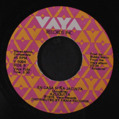 AZUQUITA: en casa si na jacinta / el tranquilo Vaya Records 7'' Single 45 RPM