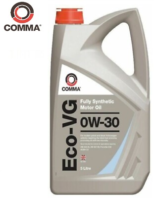 Comma 5L Voll Synt Eco-Vg 0W-30 Motoröl Passend für Benzin & Diesel ECOVG5L
