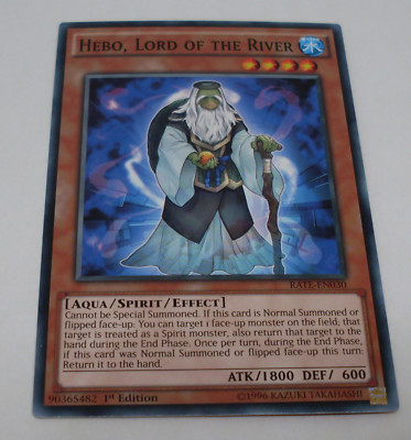 Yu-Gi-Oh Karte - Hebo, Lord of the River - Aqua / Spirit / Effect - Yugioh Neu