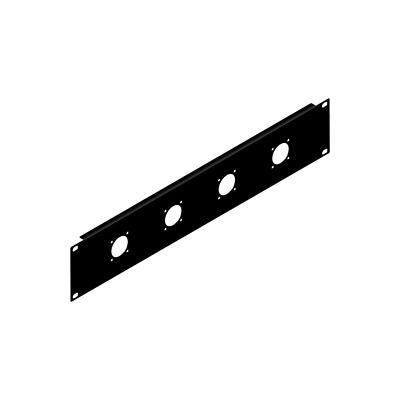 Penn Elcom 2HE Rack Panel gelocht für 4 x G-Serie Speakon Stecker