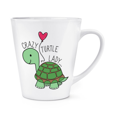 Crazy Turtle Lady 12oz Latte Mug Cup - Funny for sale online | eBay