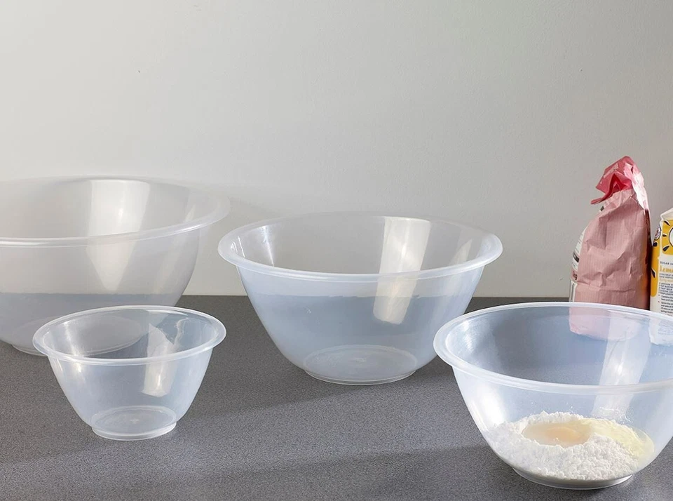 Mixing Bowl Multipurpose Mixing Bowl Clear Plastic Kitchen Mixing Bowl Tub 20cm - Image 4 of 4