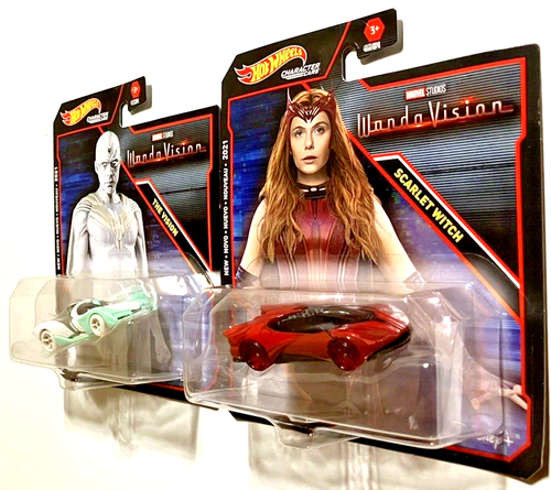 Hot Wheels ~ WANDAVISION ~ Marvel Character Cars ~SCARLET WITCH & THE VISION~New - Picture 8 of 12