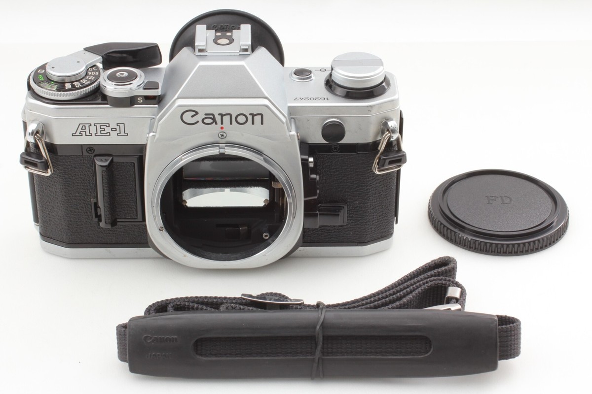 Near MINT++ w/ Strap] Canon AE-1 silver 35mm Film Camera