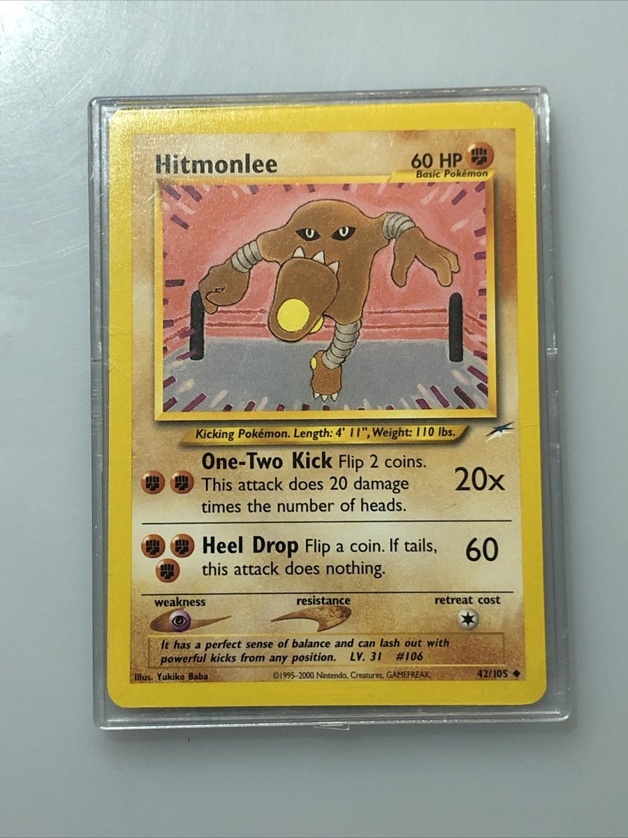 Hitmonlee 42/105 - Neo Destiny - Near Mint Pokemon Card Wotc Hitmonlee 42/105 - Neo Destiny - Near Mint Pokemon Card Wotc