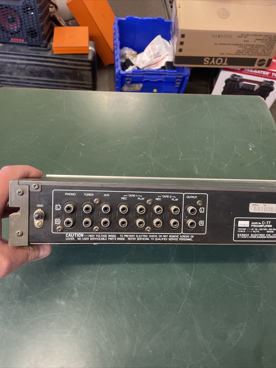Sansui Stereo Preamplifier C-77 B-77 Stereo Power Amplifier Parts