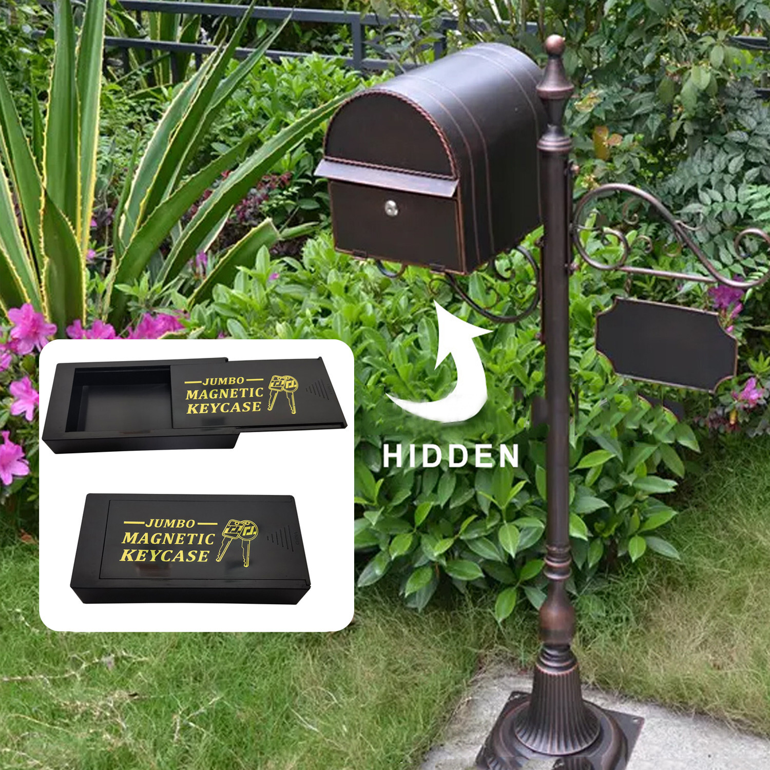 Car Key Holder Box Outside Secret Stash Under Case Money