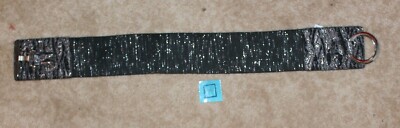 DAYTRIP Ladies' Small WIDE ELASTIC BELT (black/silver) NWT