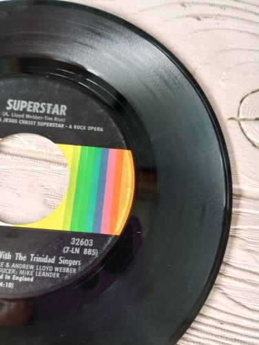 Superstar [Jesus Christ Superstar} by Murray Head Trinidad Decca Vinyl 45 - Picture 3 of 5