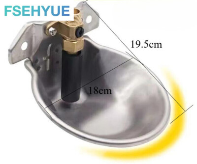 #ad #ad Water Trough Bowl Drinking Dog Cattle Horse Auto Bowl Automatic Stainless Steel $26.79