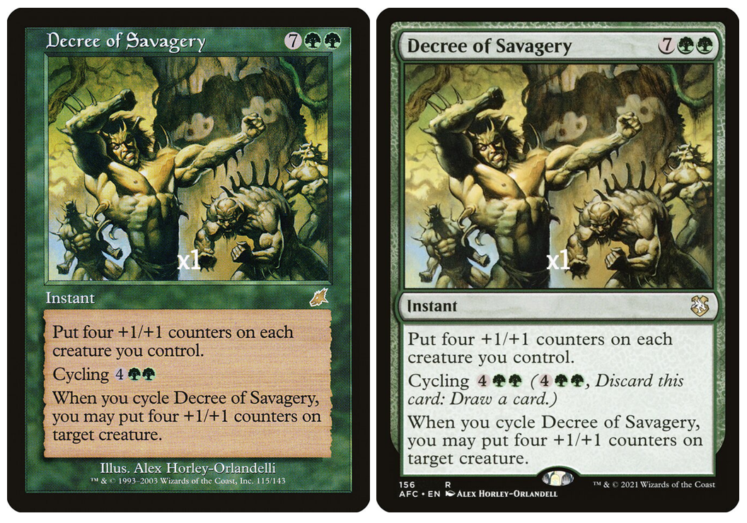 MTG SCG AFC Decree of Savagery NM - MINT (SELECT) | eBay