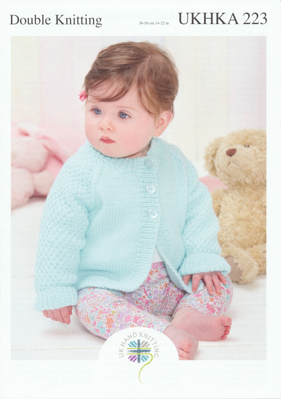Double Knit Knitting Pattern for Baby Bolero Cardigan Hat & Bootees UKHKA 223