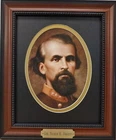 Gen. Nathan B. Forrest Civil War Generals framed photo with plaque hand colored