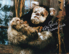 KATIE PURVIS signed Autogramm 20x25cm STAR WARS in Person autograph COA EWOK