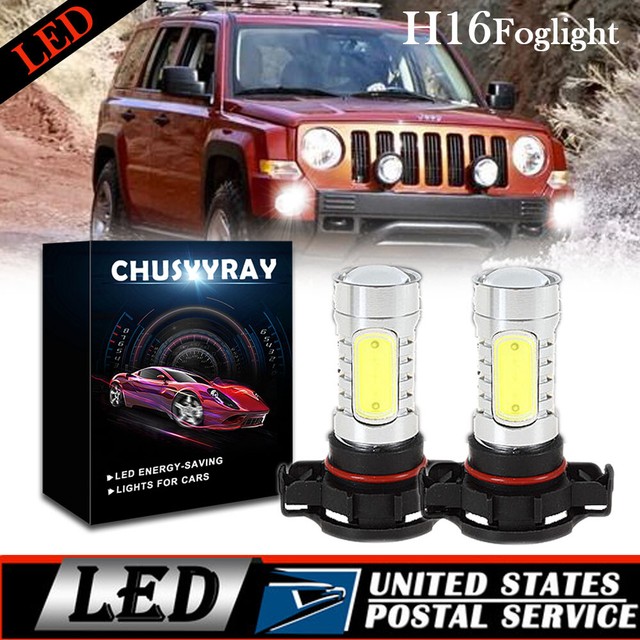 2PC LED Bulbs Fog Driving Light H16 2504 6000K White Fit Jeep Patriot