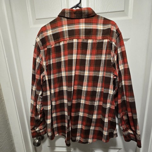 Faded Glory Flannel Shirt Men's 2XL Plaid Long Sleeve Button-Down - Picture 6 of 7