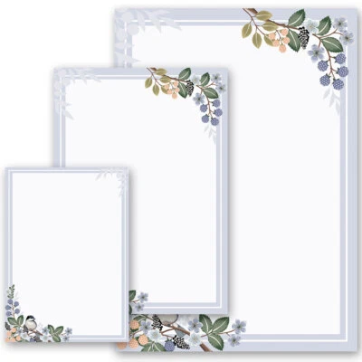 PAPER-MEDIA Motiv-Briefpapier FRÜHLINGSZWEIGE