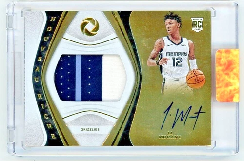 2019-20 Opulence JA MORANT Nouveau Riche Rookie Patch Auto 5/25