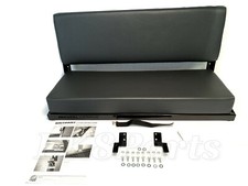 Land Rover Series 88 Swb Defender 90 Grey Vinyl Rear Bench Seat 320737lcs New