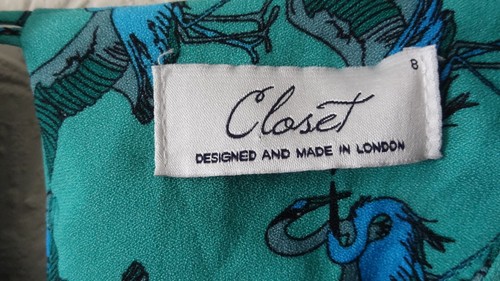 Closet Birds Cranes Tie Back Summer Dress - Foto 5 di 9