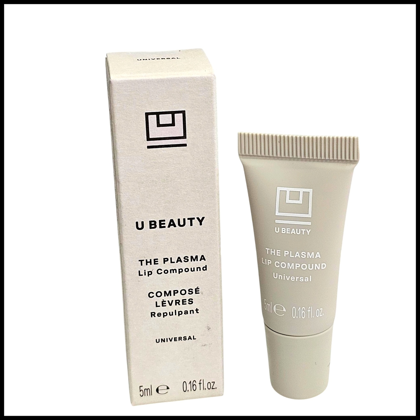 U Beauty Универсальная сыворотка для губ Plasma Lip Compound, 0,16 жидких унций, 5 мл. Новый размер для путешествий