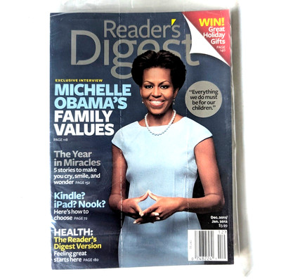 Reader's Digest Magazine December 2011 January 2012 - Michelle Obama