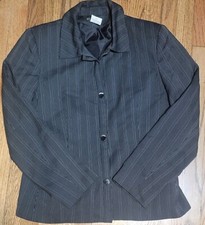 Harve Bernard Polyester Blazer Pin Stripe Size 8 Business