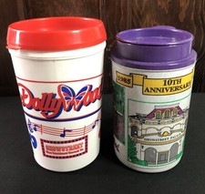 Vintage Dolly Wood Souvenir Travel Thermos Made in USA Whirley