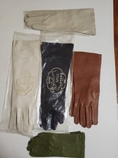 Vintage women's leather gloves, 3 pairs by Pelaez of Spain Madrid.