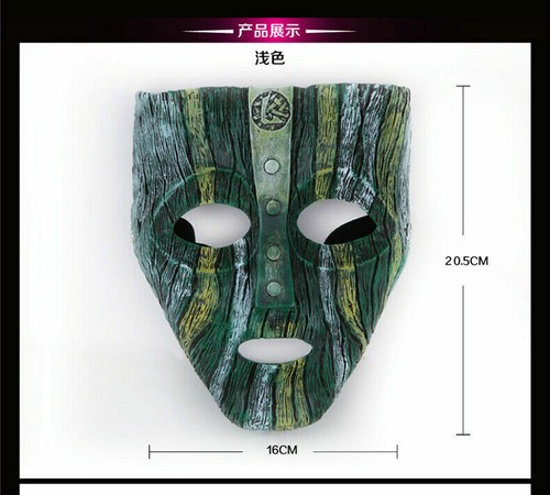 LOKI Jim Carrey Vintage / Green The Mask Full Face Helmet Halloween Party Props - Picture 7 of 14