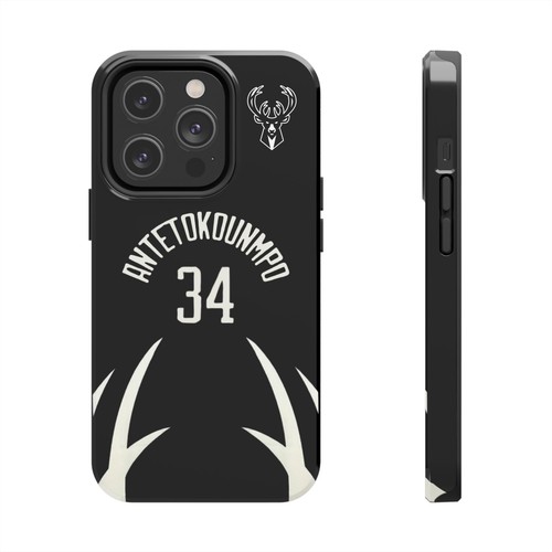 Giannis Antetokounmpo Milwaukee Bucks - Basketball iPhone und Samsung Hülle schwarz - Bild 14 von 43