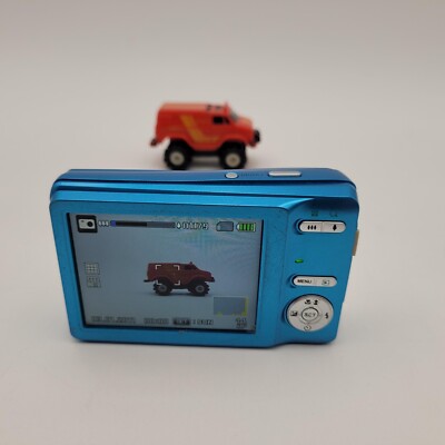 Sanyo 5X Digital Camera VPC-S1415 Blue 14MP Digicam + SDCard