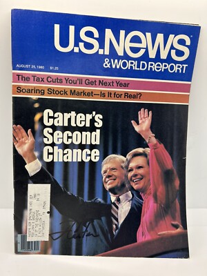 Jimmy Carter Signed 1980 US NEWS Magazine Autographed POTUS RARE Full Issue