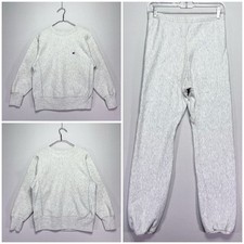 VTG 80s Champion Reverse Weave Warmup Sweatshirt / Sweatpants - SMALL