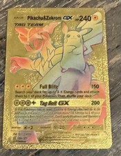 Rainbow Pikachu & Zekrom GX 184/181 Sm-Team Up Holo on eBay