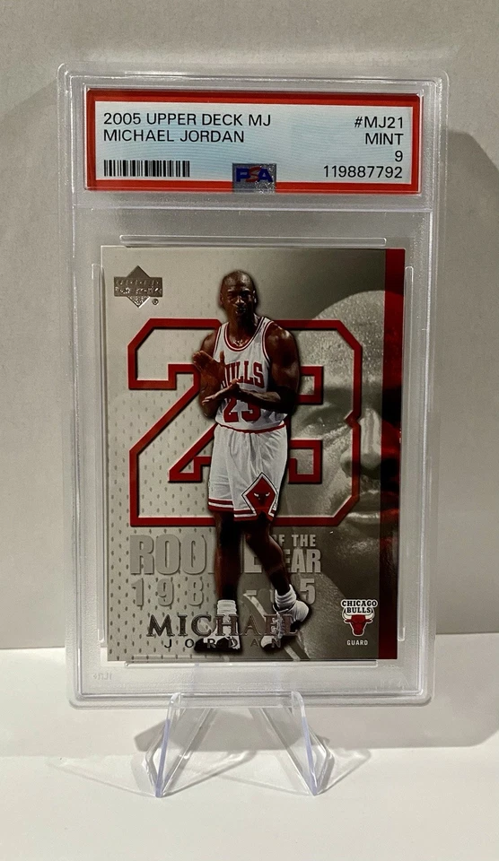 2005-06 Upper Deck Michael Jordan/LeBron James Michael Jordan #MJ21 ROY 1985 - Image 4 of 4