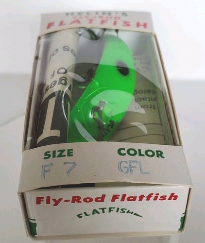 Dealer Store Display Box of 12 Helin Flatfish F7 All GFL Fly Rod Fishing Lures - Picture 15 of 24