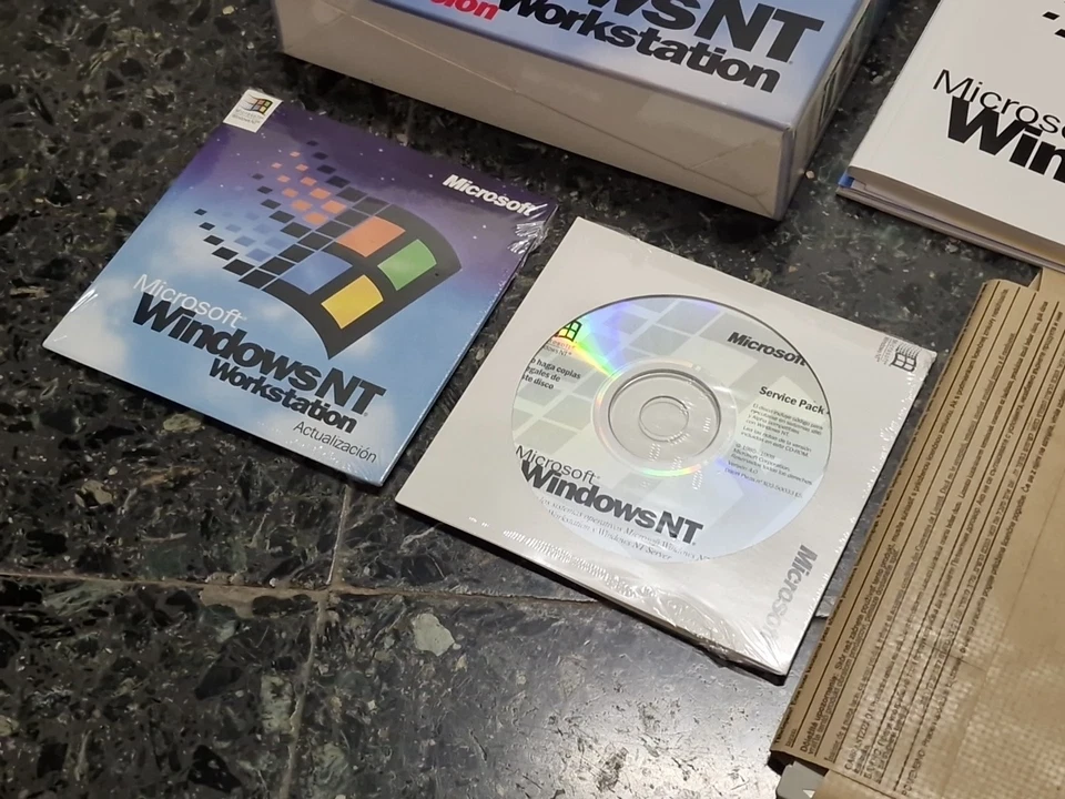 Microsoft WINDOWS NT Workstation actualización. Discos están precintados. - Imagen 4 de 4