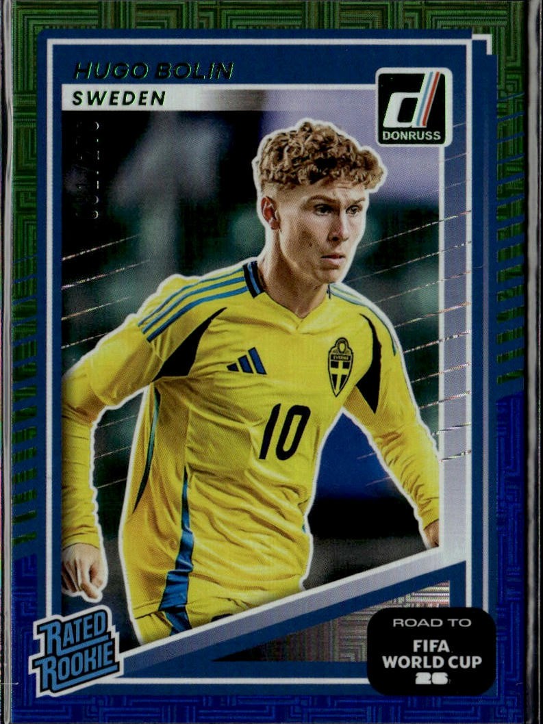 2025-26 Donruss Road to World Cup Green & Blue Maze Hugo Bolin /270 RC | Sweden