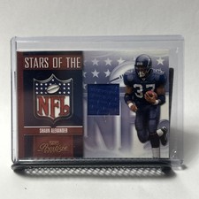 SHAUN ALEXANDER 2007 PRESTIGE STARS OF THE NFL GAME WORN JERSEY CARD