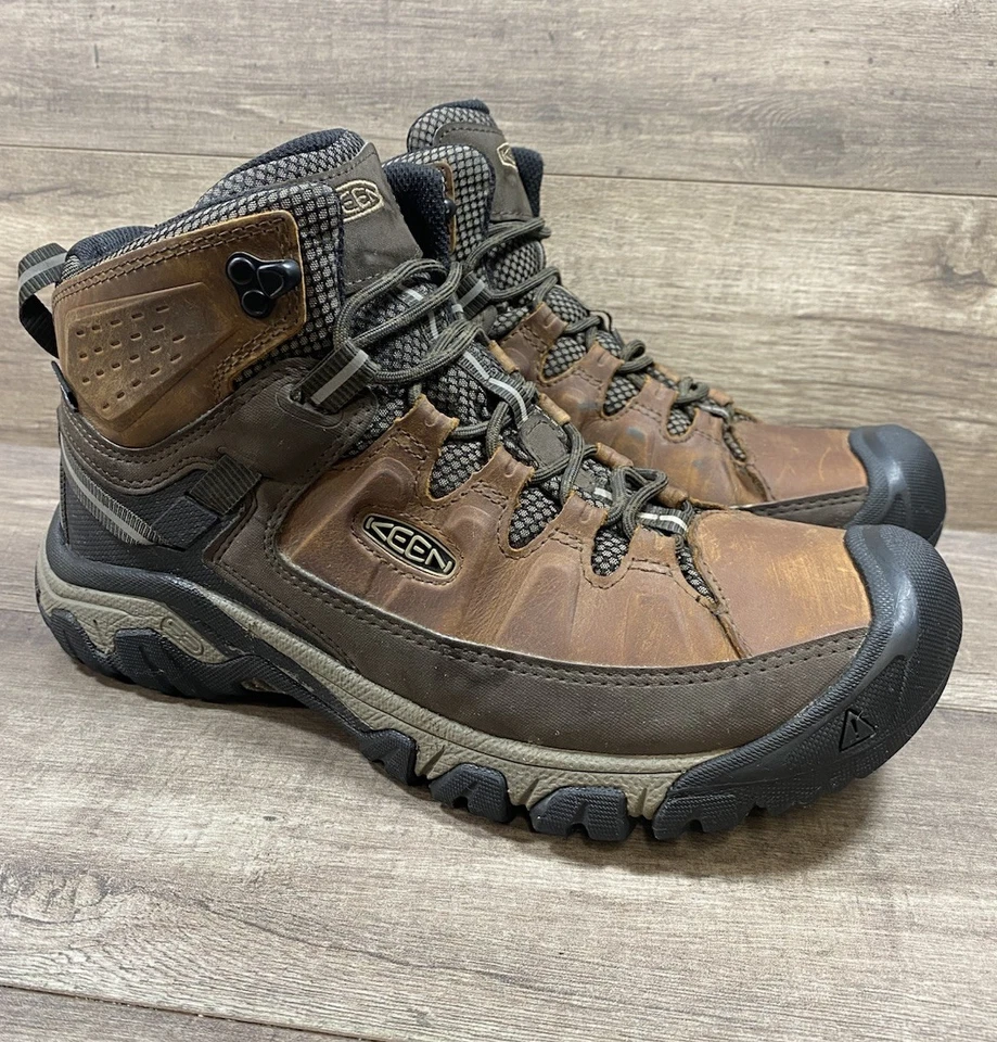 Keen Mid Waterproof Work Hiking Boots Brown Leather Mens Size 10 D - Image 2 of 4