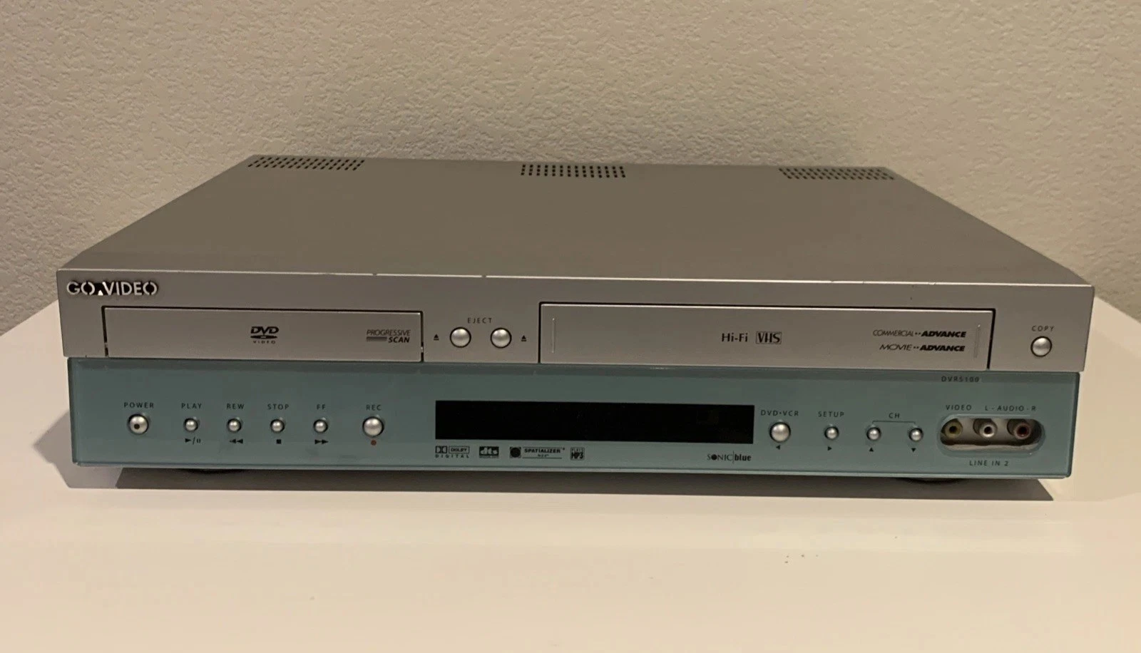 Go Video DVR 5100 DVD/VCR Combo Player VHS Recorder Tested Works (No Remote)