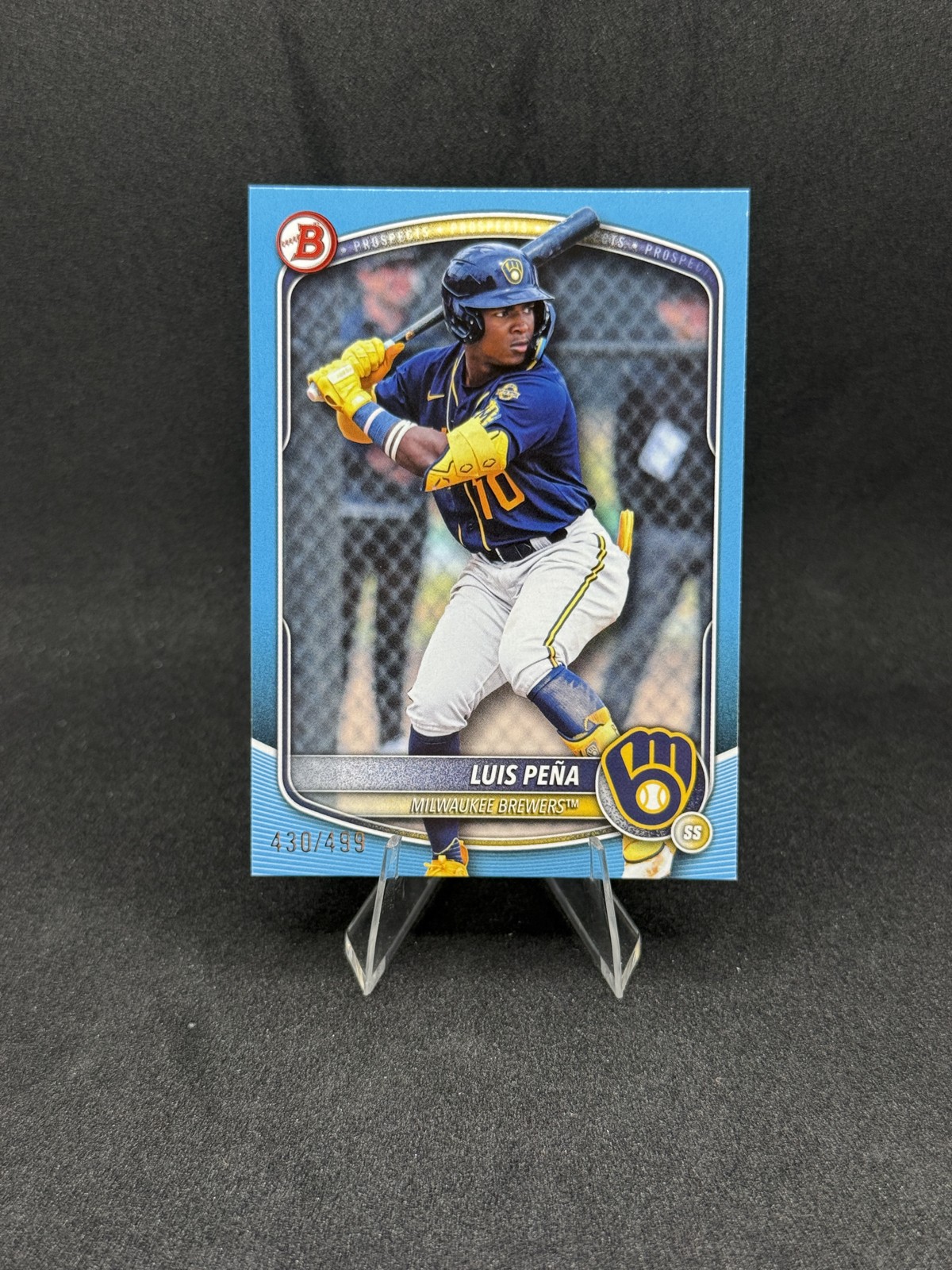 2025 Bowman Draft - Luis Pena #BD-105 Sky Blue /499 (RC)