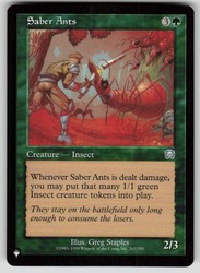 Saber Ants 267/350 The List