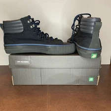 PF Flyers Center Hi Men’s Size 8/Women’s 9.5 Black Canvas High Top Shoes, chucks