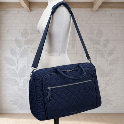 NEW   vera bradley Classic Navy Grand Weekender Performance Twill